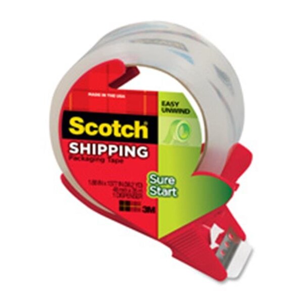 Pinpoint Packing Tape w-Reusable Disp- 2in.x22.2 Yds.- Clear PI128144 - main